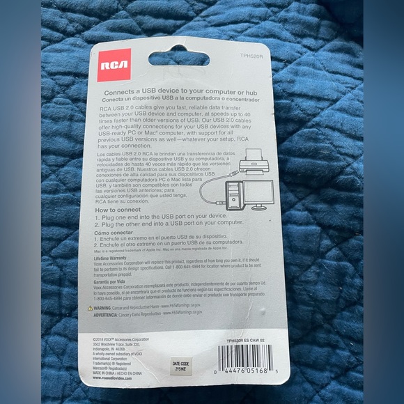 Brand New RCA USB 2.0 cables give you fast, reliable data transfer NEVER OPENED - Picture 4 of 4